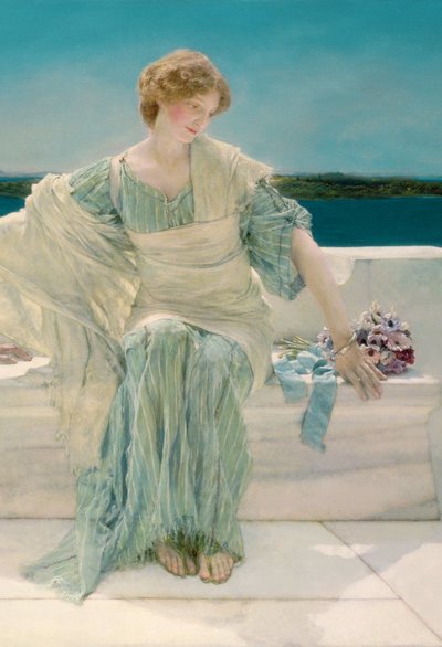 Ask Me No More (detail) by Lawrence Alma Tadema